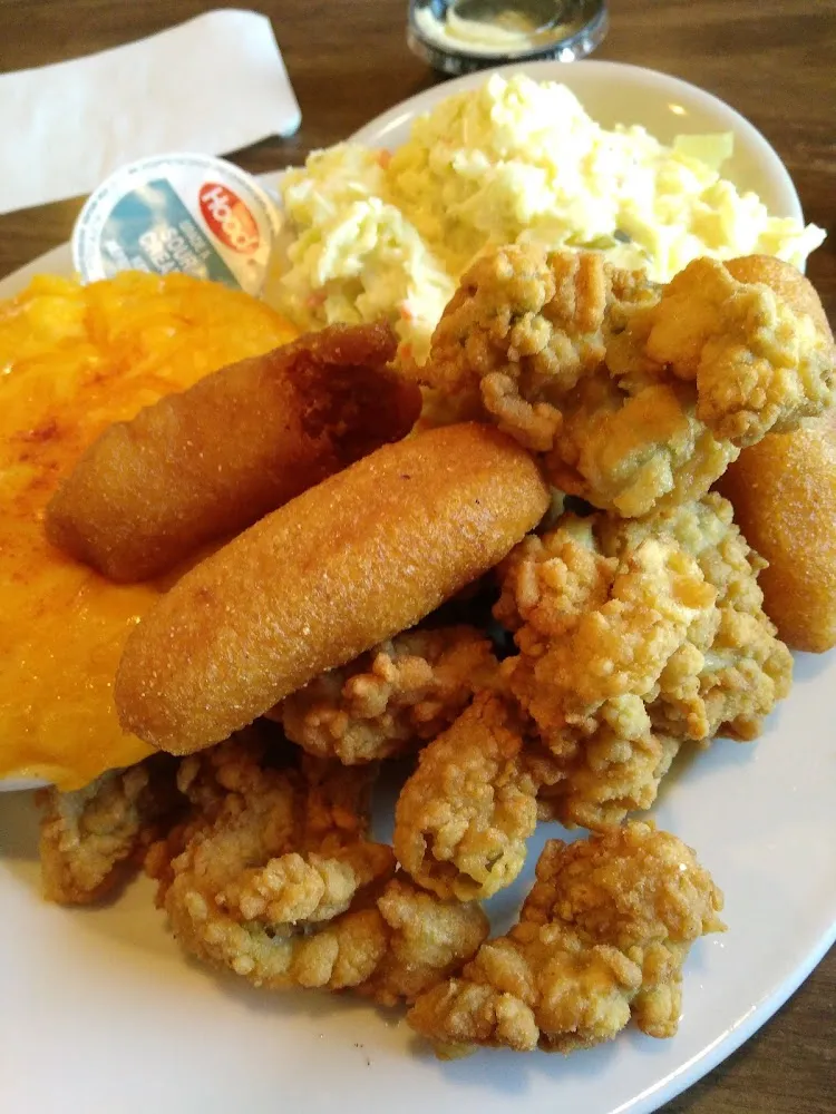 Hush Puppies and Fried Oysters